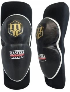 SPORT Chrániče kolen neoprenové OK-N Černá s bilou a zlatou - MASTERS