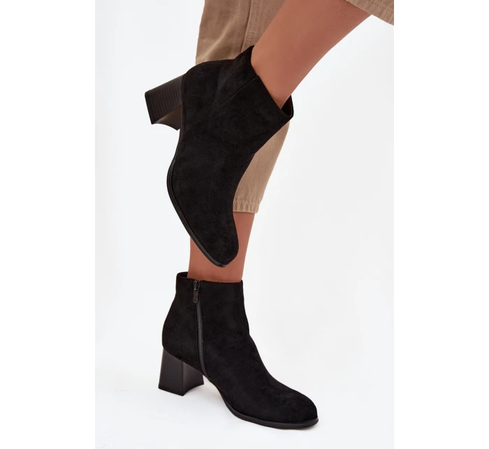 Dámské kotníkové boty JH21-80 černé - Marilou Dámské kotníkové boty JH21-80 černé - Marilou