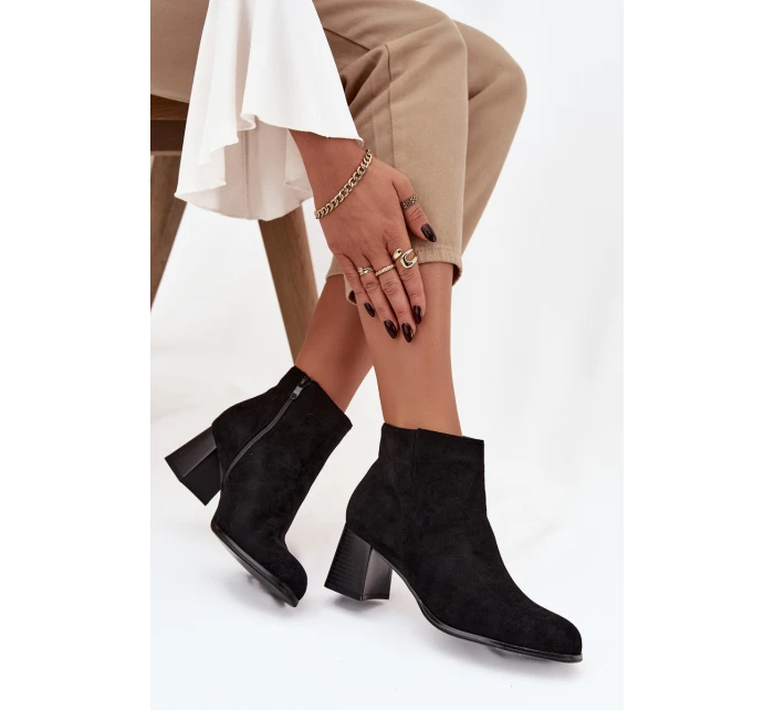 Dámské kotníkové boty JH21-80 černé - Marilou Dámské kotníkové boty JH21-80 černé - Marilou