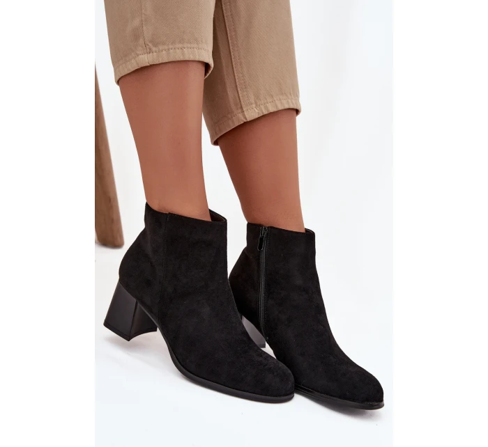 Dámské kotníkové boty JH21-80 černé - Marilou Dámské kotníkové boty JH21-80 černé - Marilou