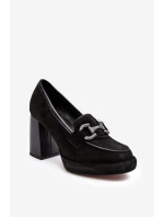 Kožené lodičky 2706 černé - Laura Messi