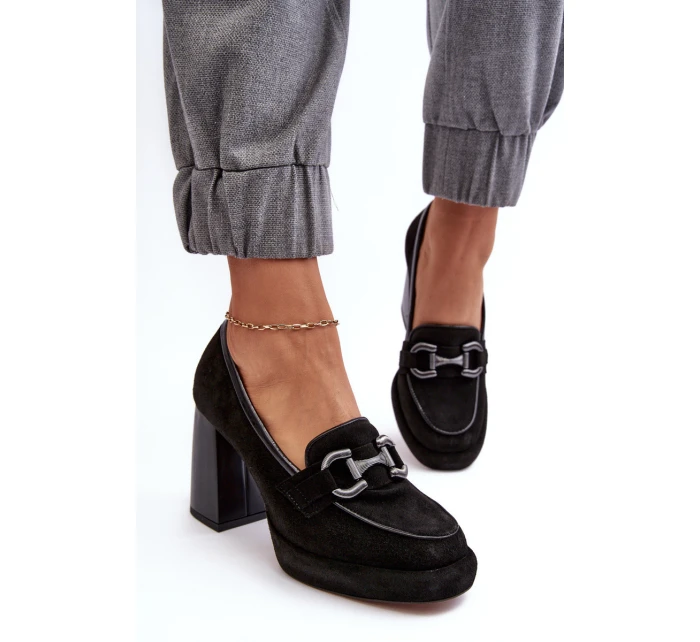 Kožené lodičky 2706 černé - Laura Messi Kožené lodičky 2706 černé - Laura Messi