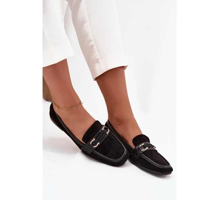 Dámské mokasíny H8-515 černé - Sweet shoes Dámské mokasíny H8-515 černé - Sweet shoes