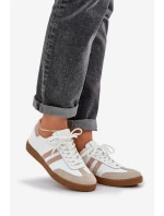 Dámské kožené boty N1068 bílo-béžové - Zazoo