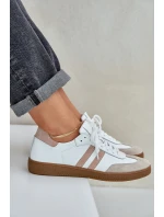 Dámské kožené boty N1068 bílo-béžové - Zazoo