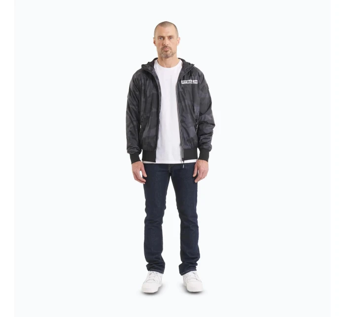 Pánská přechodová bunda Athletic Logo černo-šedá - Pitbull Pánská přechodová bunda Athletic Logo černo-šedá - Pitbull