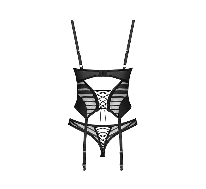 Dámský sexy korzet Lune Bellis Corset černý - Obsessive Dámský sexy korzet Lune Bellis Corset černý - Obsessive