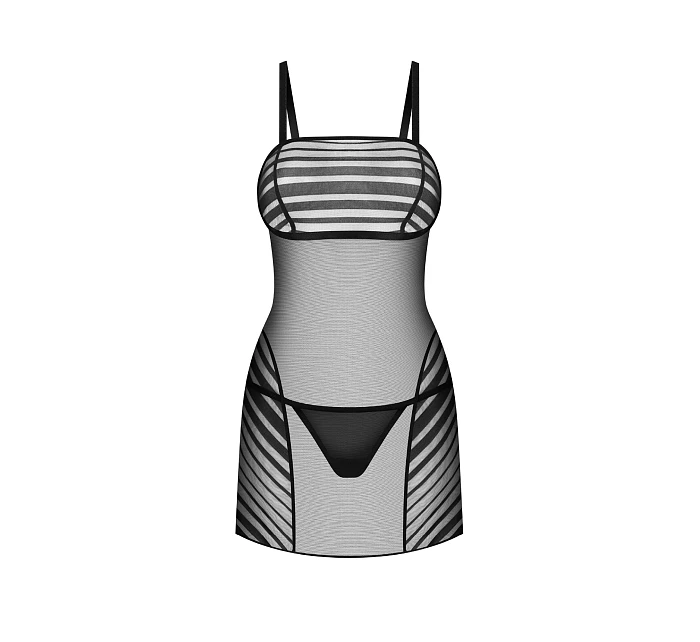 Dámská sexy košilka Lune Bellis Chemise černá - Obsessive Dámská sexy košilka Lune Bellis Chemise černá - Obsessive