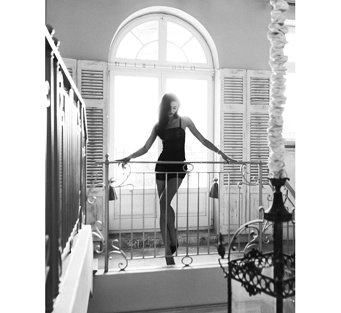 Dámská sexy košilka Lune Bellis Chemise černá - Obsessive Dámská sexy košilka Lune Bellis Chemise černá - Obsessive