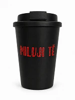 MILUJI TĚ - černý termohrnek 300 ml