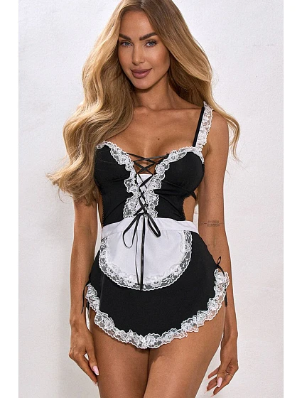 Erotický kostým Provocative maid černo-bílý - Pure Sin Erotický kostým Provocative maid černo-bílý - Pure Sin