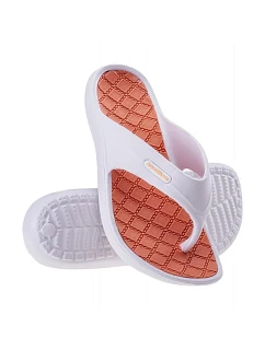 Dámské žabky Alema W 92800399946 bílo-lososová - Aquawawe