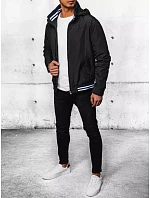 Pánská přechodná bunda s kapucí TX4378 černá - FashionStreet