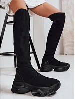 Dámské ponožkové boty ZY1321 černé - FashionStreet Dámské ponožkové boty ZY1321 černé - FashionStreet