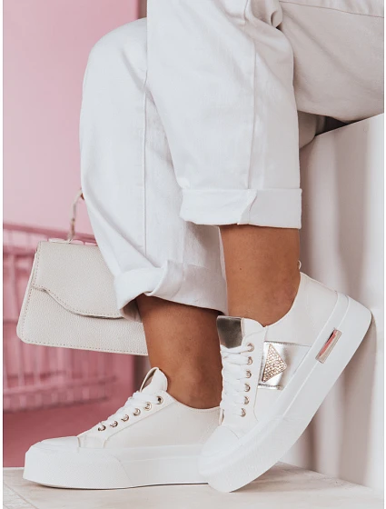 Dámské tenisky na platformě TRENDIS ZY0703 bílé - FashionStreet Dámské tenisky na platformě TRENDIS ZY0703 bílé - FashionStreet