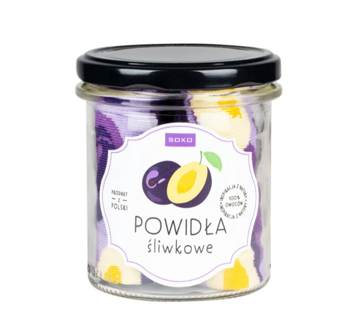 PONOŽKY SOXO VE SKLENICI - ŠVESTKOVÝ DŽEM PONOŽKY SOXO VE SKLENICI - ŠVESTKOVÝ DŽEM