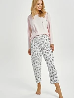 3450 DÁMSKÉ DLOUHÉ PYŽAMO ELLA S-XL