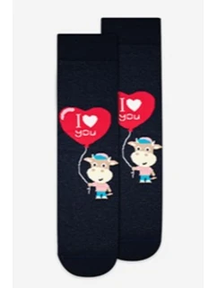 MODERNÍ Ponožky U04.156 Valentýnské ponožky