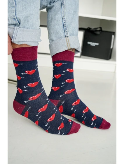 Pánské ponožky Srdce a šípy 0125.136 Pánské ponožky Srdce a šípy 0125.136