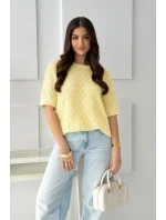 SWETER AŻUROWY LUMIERE