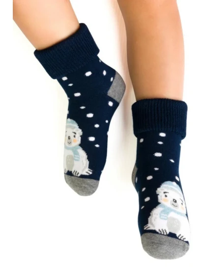 DĚTSKÉ FROTÉ PONOŽKY 154 NÁMOŘNICKÁ MODŘ 20-22