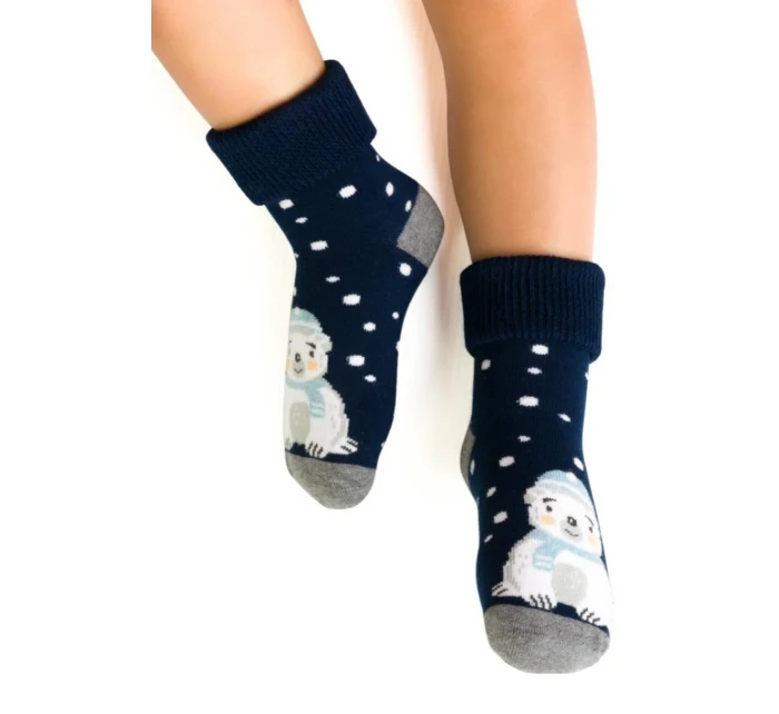 DĚTSKÉ FROTÉ PONOŽKY 154 NÁMOŘNICKÁ MODŘ 20-22 DĚTSKÉ FROTÉ PONOŽKY 154 NÁMOŘNICKÁ MODŘ 20-22