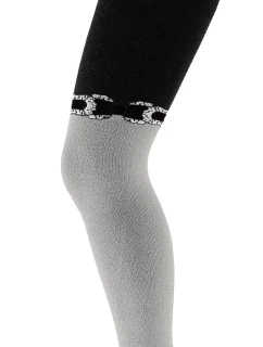 "ANTOLA - PUNČOCHÁČE 6-11 LET, VZOROVANÉ S LUREXEM" ŠEDÁ 18 152-158