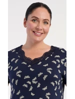 Dámská noční košile s krátkým rukávem Butterflies