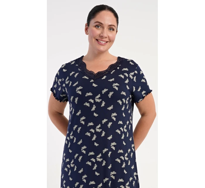 Dámská noční košile s krátkým rukávem Butterflies Dámská noční košile s krátkým rukávem Butterflies