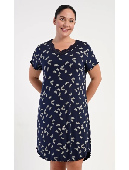 Dámská noční košile s krátkým rukávem Butterflies Dámská noční košile s krátkým rukávem Butterflies