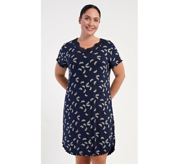 Dámská noční košile s krátkým rukávem Butterflies Dámská noční košile s krátkým rukávem Butterflies