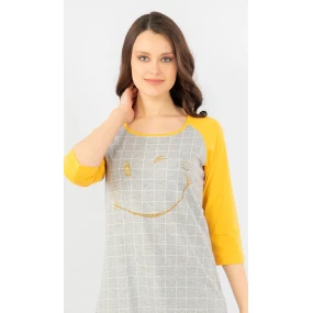 Dámská noční košile s tříčtvrtečním rukávem model 15781376 - Vienetta