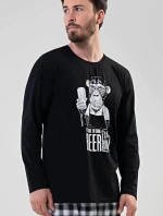 Pánské pyžamo dlouhé Opice