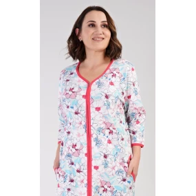 Dámské domácí šaty s tříčtvrtečním rukávem Elen