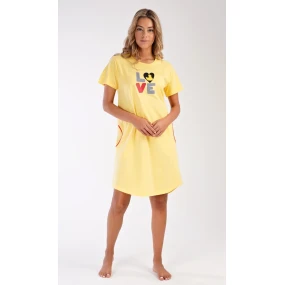 Dámské domácí šaty s krátkým rukávem Kačenka Dámské domácí šaty s krátkým rukávem Kačenka