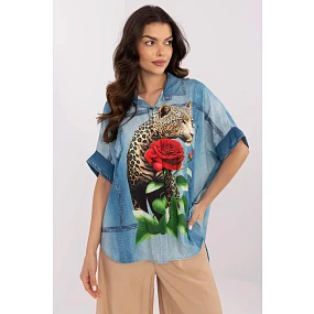 Košile s dlouhým rukávem  model 210971 Italy Moda