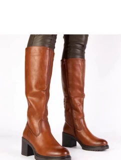 Kozačky na podpatku model 222052 Solea