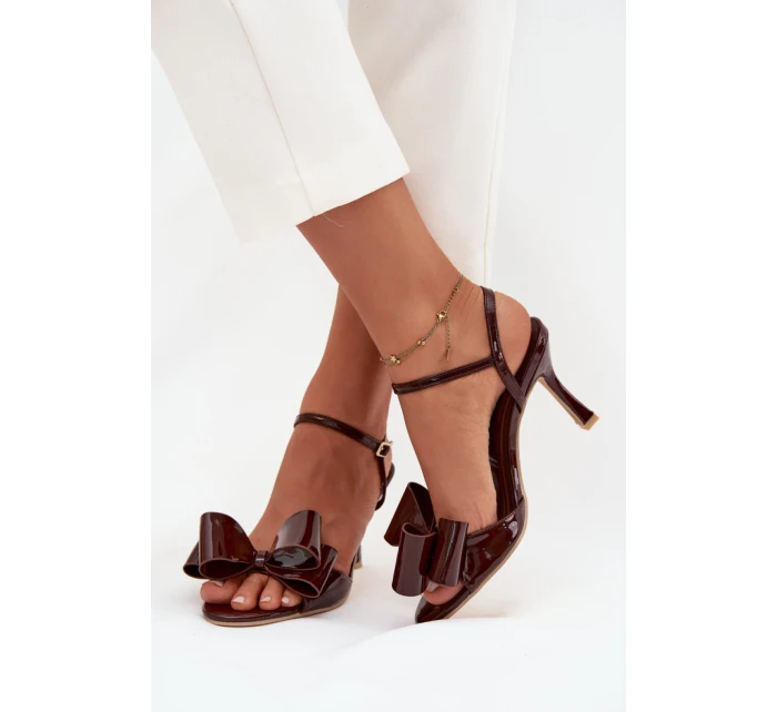 Sandály na podpatku model 222271 Step in style Sandály na podpatku model 222271 Step in style