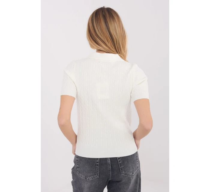 Svetr s krátkým rukávem model 222825 Factory Price Svetr s krátkým rukávem model 222825 Factory Price