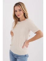 Svetr s krátkým rukávem  model 222832 Factory Price