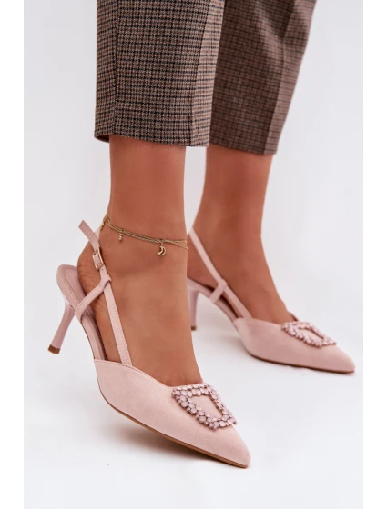 Sandály na podpatku model 224465 Step in style Sandály na podpatku model 224465 Step in style