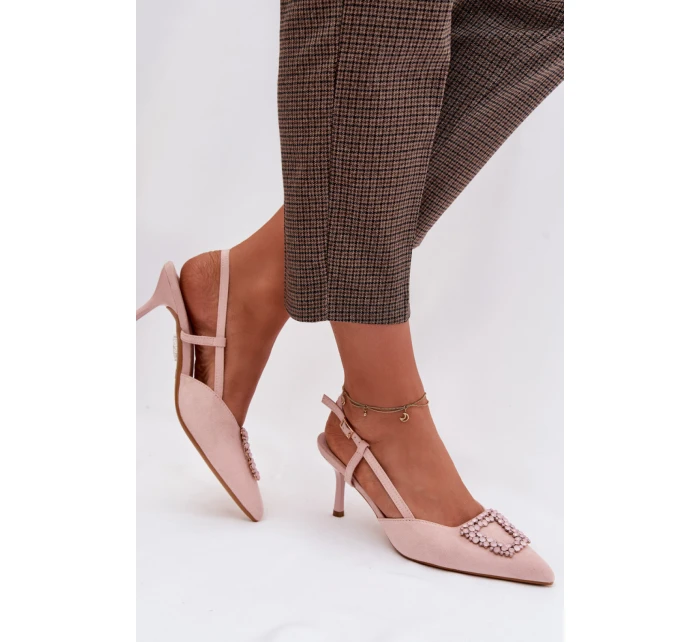 Sandály na podpatku model 224465 Step in style Sandály na podpatku model 224465 Step in style