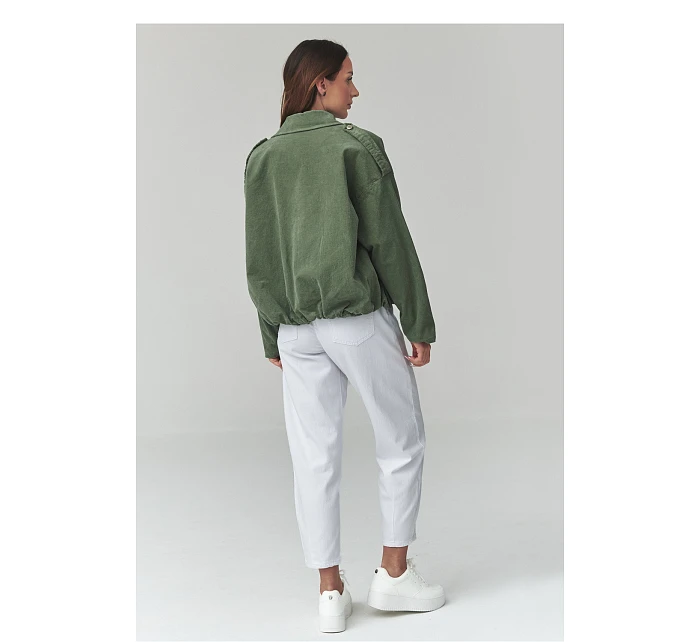 hřejivá kordová bunda model 225691 Makadamia hřejivá kordová bunda model 225691 Makadamia