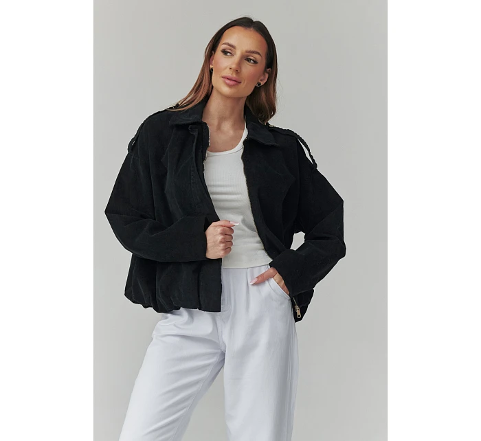 hřejivá kordová bunda model 225693 Makadamia hřejivá kordová bunda model 225693 Makadamia