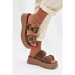 ~Klapki na platformie model 226360 Step in style