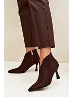 Boty na podpatku model 230933 Step in style Boty na podpatku model 230933 Step in style