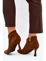 Boty na podpatku model 230935 Step in style Boty na podpatku model 230935 Step in style