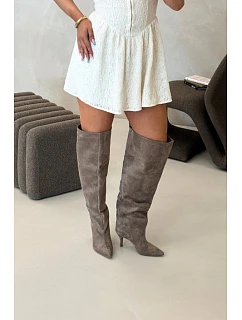 Kozačky na podpatku model 230956 Step in style