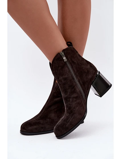 Boty na podpatku model 231630 Step in style Boty na podpatku model 231630 Step in style