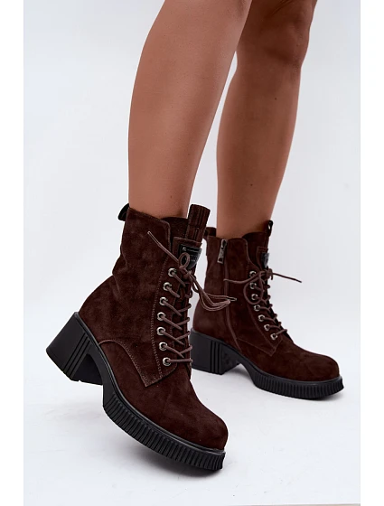 Boty na podpatku model 231634 Step in style Boty na podpatku model 231634 Step in style